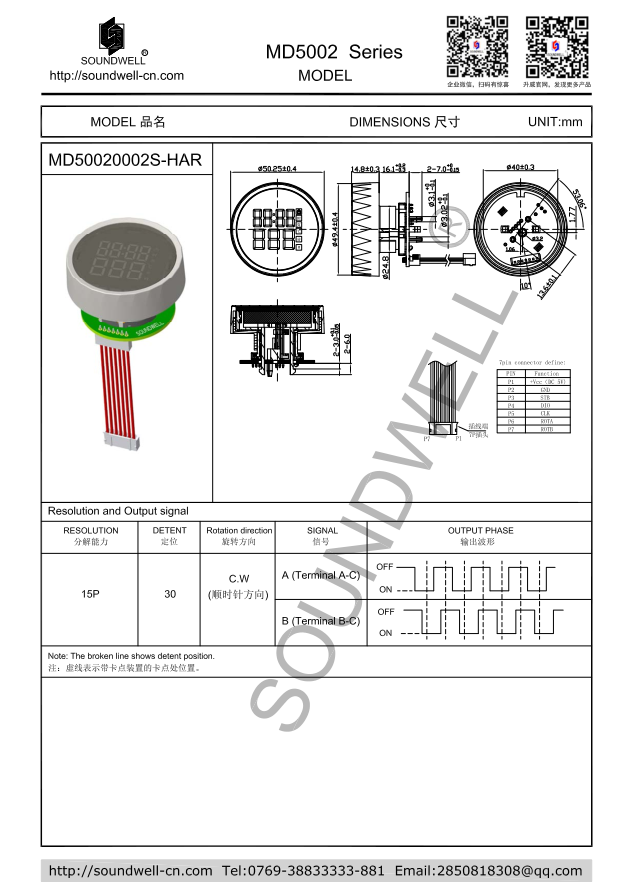 MD5002編碼器模組規格書